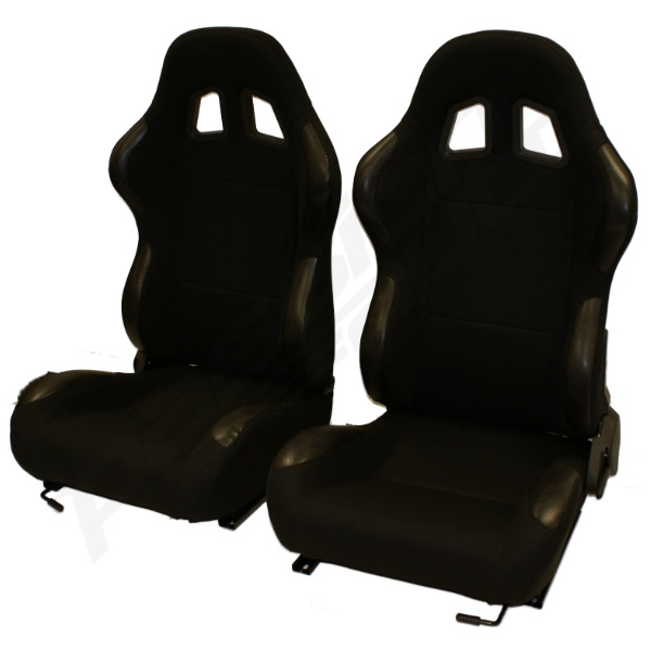 BLACK RECLINING BUCKET CAR SEATS FOR BMW 3 SERIES E30/E36/E46 eBay